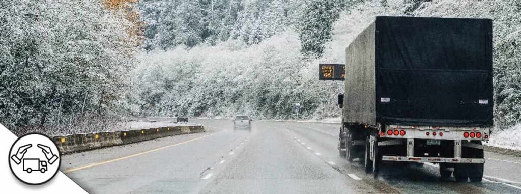 Consejos para conducir un camión cuando hay nieve en las carreteras