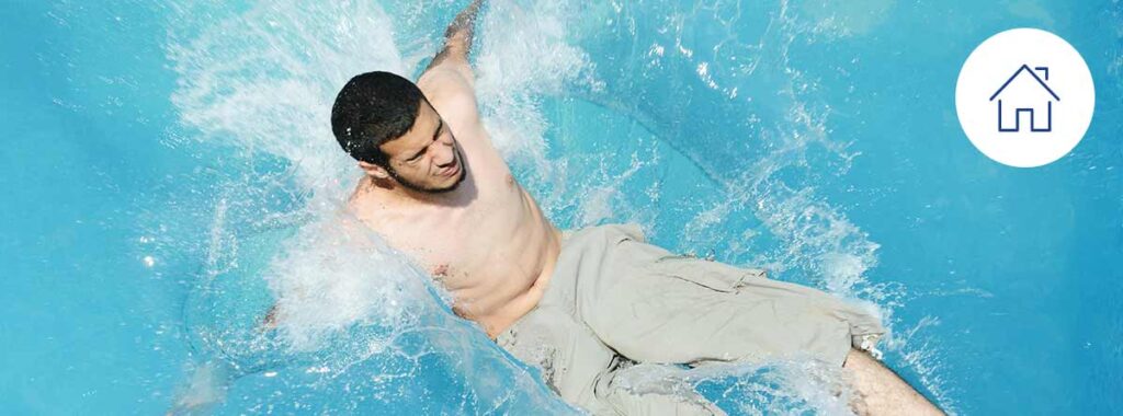 An intruder has an accident in my pool, who pays?