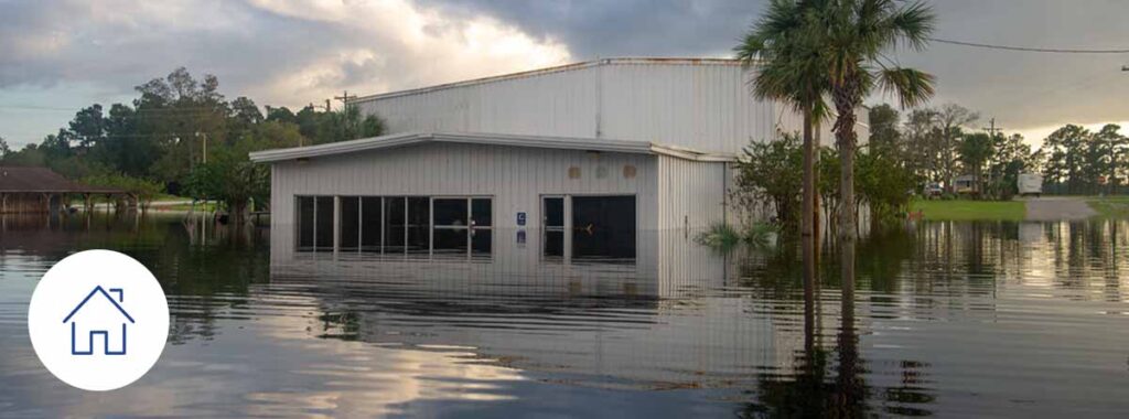 flood insurance flooded house
