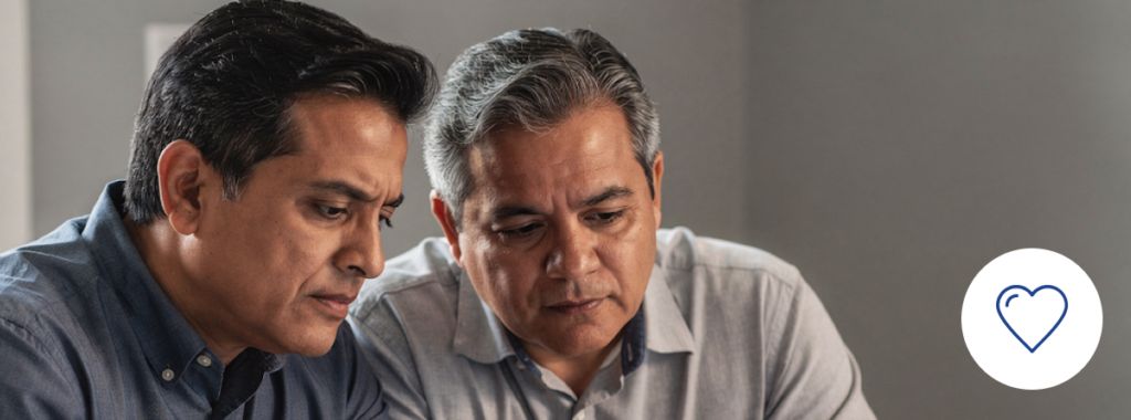 Latino couple considers life insurance as cost of living rises
